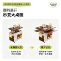 Solid wood coffee table tea table living room for homefoldable table sofa side table tea cabinet trolley movablelift coffee table