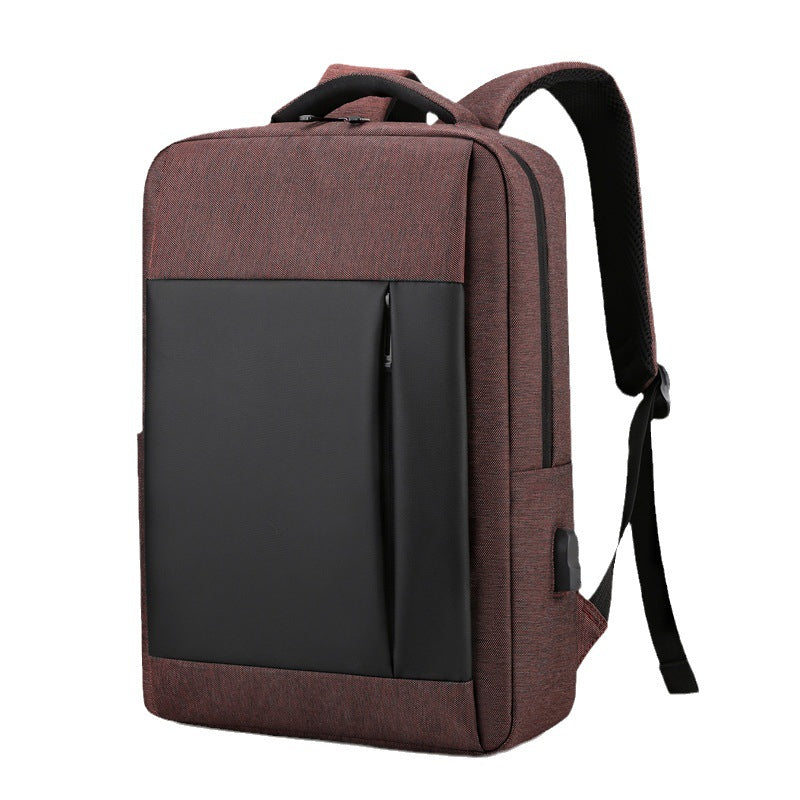 New business trip leisure large capacity computer bag men and women backpack USB temperament commuting can print logo