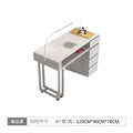Widened 45cm nail table and chair set - special offer! economical single/double, light luxury, multi-functional, odorless, carbon steel with baked enamel finish