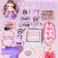 Kuromi play house dressing table suitcase accessories suit toy girls princess luggage storage puzzle