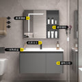 Thickened space honeycomb aluminum bathroom cabinet combination washbasin cabinet basin smart mirror cabinet washbasin basin ceramic all-in-one basin