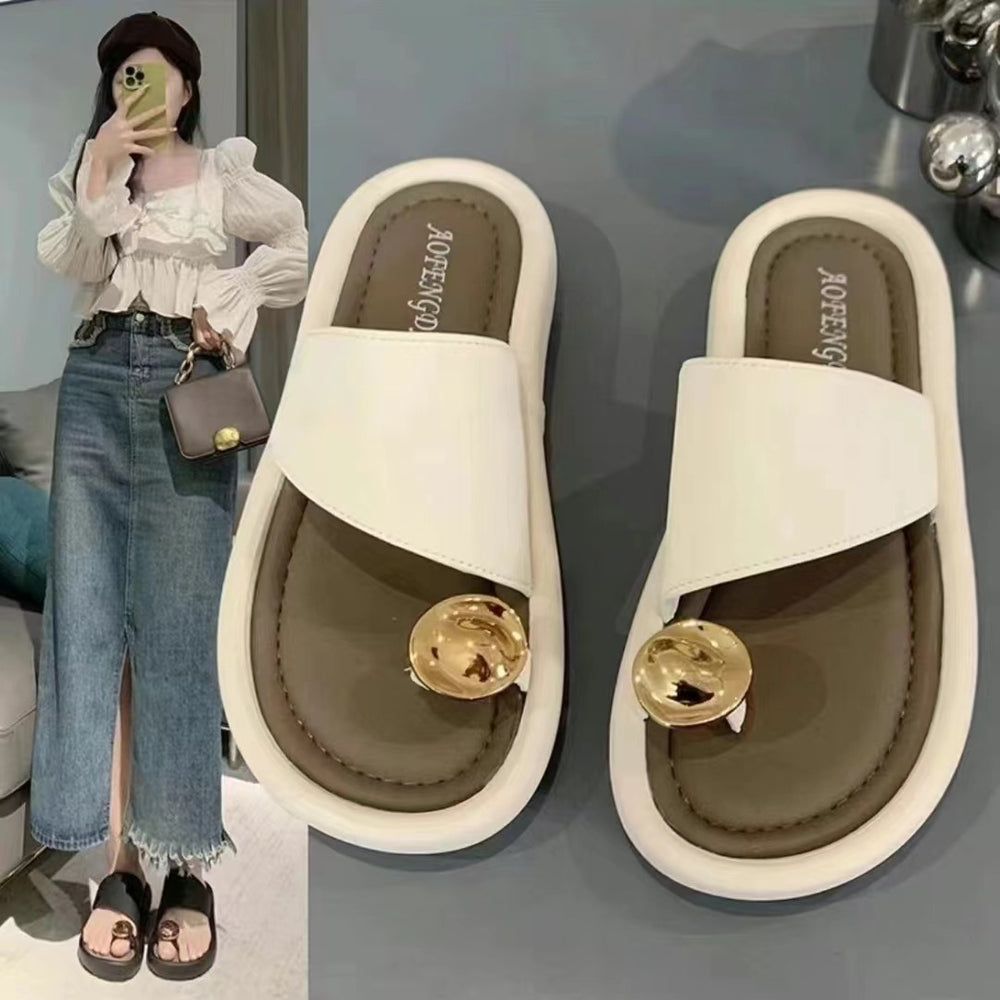 Women's thong sandals - new summer collection: versatile roman style, beach-friendly, casual flat sandals with soft soles, perfect for everyday wear
