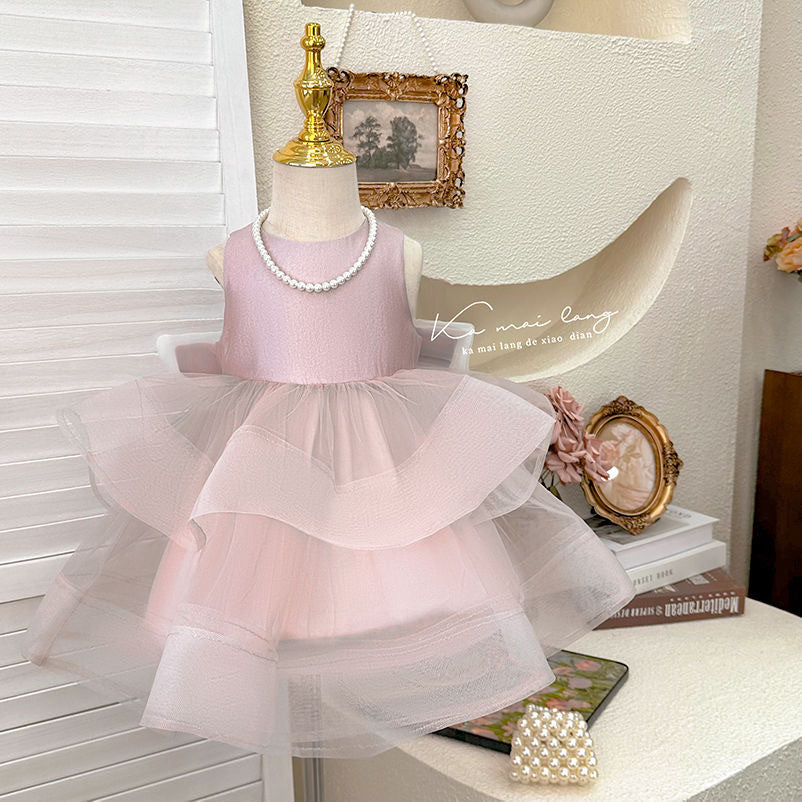 Girls' dress  summer premium birthday gown baby girl tutu princess dress