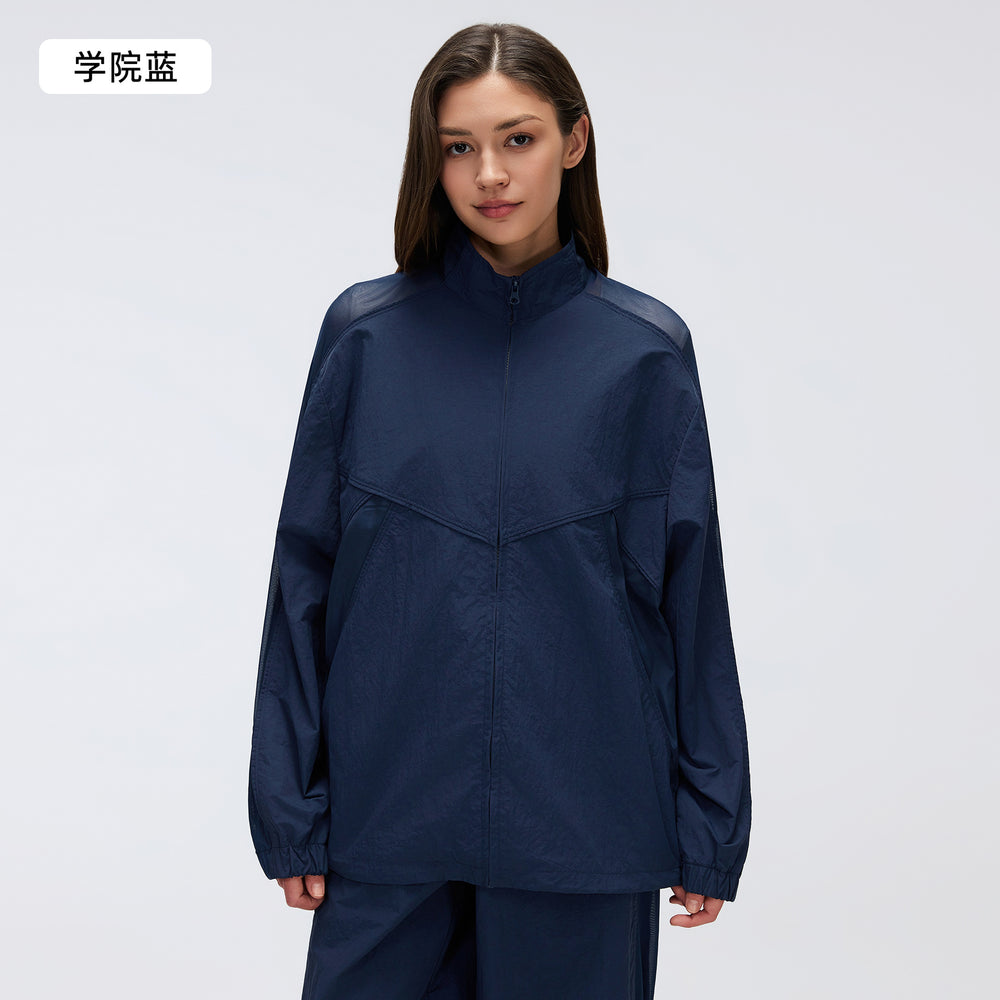 Summer lightweight outdoor sun protection jacket for women - mesh panel, quick-dry, loose fit, uv protection sports outerwear d26031