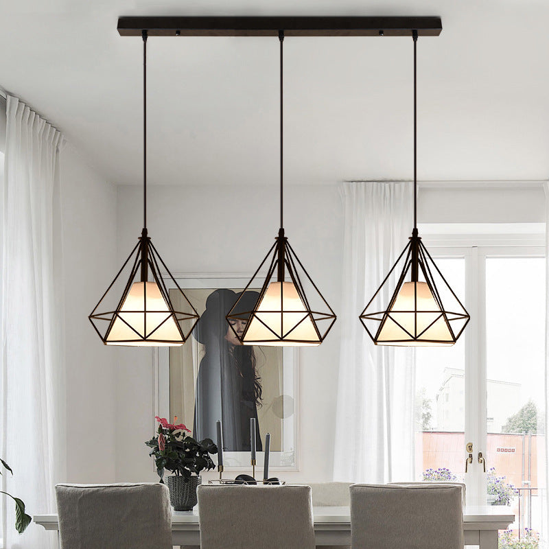 Modern simple Nordic restaurant chandelier, personalized creative dining table bar living room dining room catering shop commercial lighting