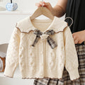 Girlsweaterjksuitloosesweaternew arrivaltwistpreppy styletwo-piece set