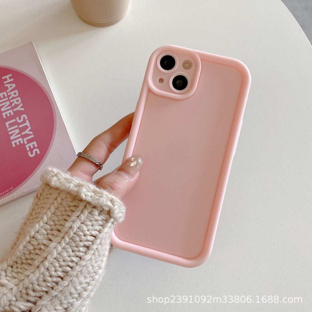 hot-selling iphone 17 solid color "sky eye ladder" phone case, ip16 apple 15 diamond sand phone case