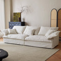 Aki-ike sofa japanese wabi-sabi style medieval living room cloud sofa straight row detachable washable cream style fabric sofa