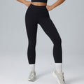 Lulu-inspired lycra yoga pants for women - high-waisted, barely-there feel, tight-fit workout leggings for autumn/winter - peach lift, nude feel fitness pants