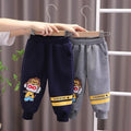 Korean style children's trousers - new autumn/winter  collection - kids' pants with cartoon prints - trendy long pants for young boys (sizes for toddlers and young children)