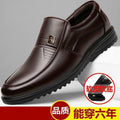Clearance sale: men's leather shoes - autumn styles, fashionable & versatile, business casual, soft sole, perfect for middle-aged and elderly men