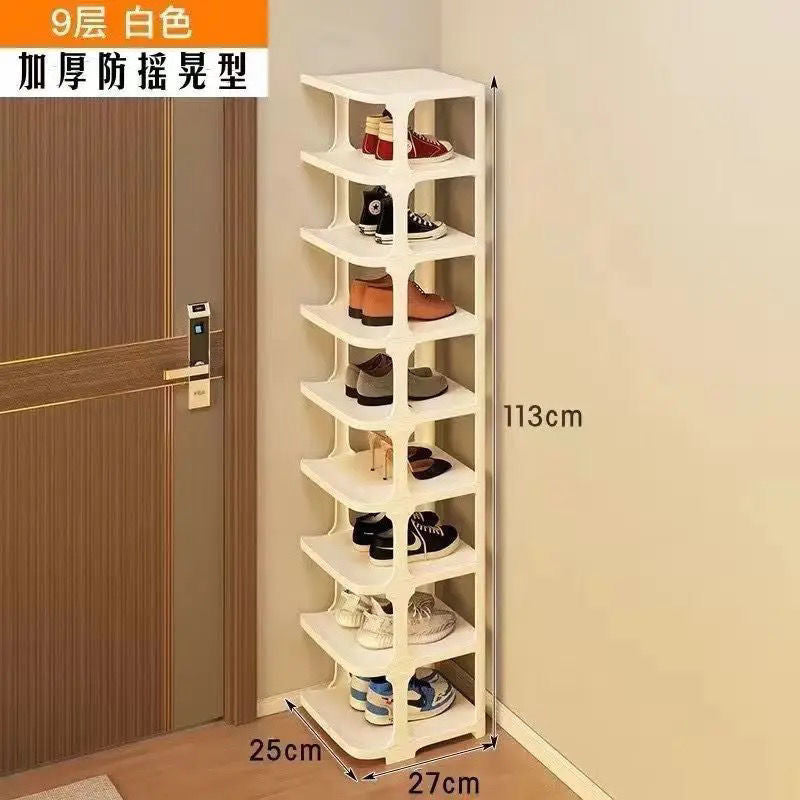 Shoe rack simple door dormitory rental house living room multi-layer for home economical shoe rack vertical storage handy gadget