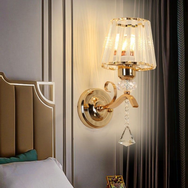 Postmodern minimalist crystal wall sconce - nordic light luxury living room background wall, stairway, aisle, corridor, bedroom bedside lamp