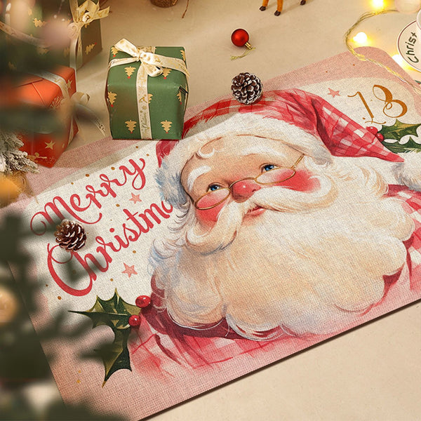Cross-border  Soft Diatom Mud Floor Mat Christmas Decoration Home Festive Atmosphere Bathroom Non-slip Mat Home Mat