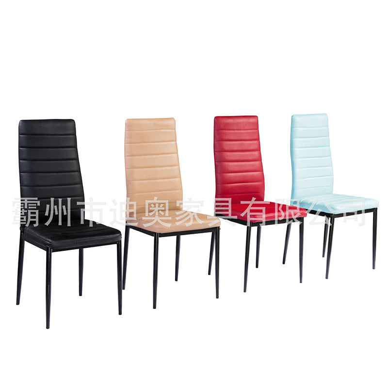Horizontal line chair soft chair dining chair leisure chair back chair export cross-border accessible luxuryfor homeclassy dining table and chairs