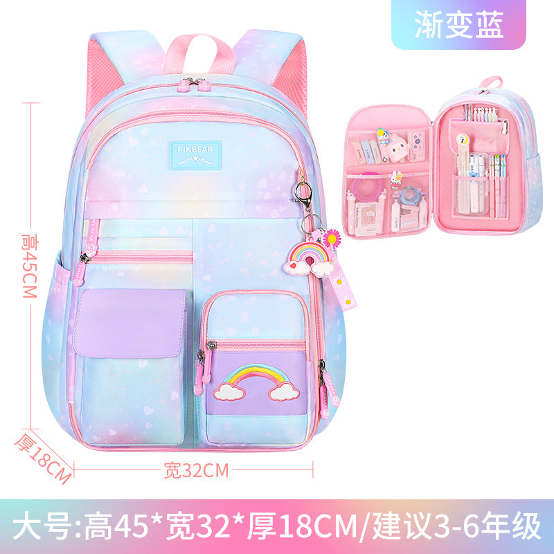 Shaodong schoolbag source manufacturer customizes primary school schoolbags for grades 1-6, refrigerator door opening customization, change logo
