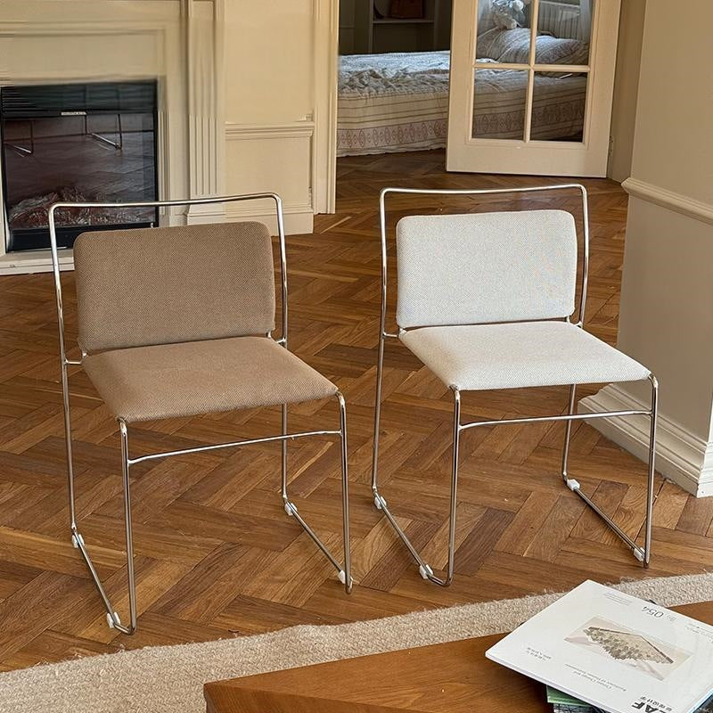 Second-hand style dining chair for home bauhaus small apartment popularclassy study chair cafe soft back chair