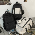Trendy backpack for girls - high school & college students - large capacity, workwear style, laptop backpack, travel rucksack for men