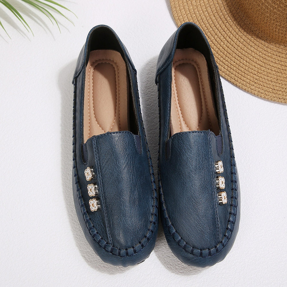 plus sizespring & fallnew arrivalfashioncasualflats lightweight bean shoes cross-border flats stitching women's shoes wholesale