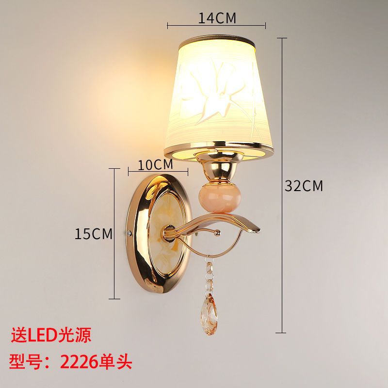 European style wall lamp - bedroom bedside light, modern minimalist aisle light, creative hotel living room corridor wall lamp, stairway light