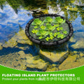 popular floating island plant protector fish barrier protective cover pond garden water feature anti-fall leaf net cover green plants
