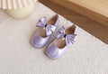 girls' pearlescent princess shoes,  spring/autumn new collection, bowknot pearl soft sole first walking shoes, little girl's dress shoes