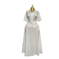 European and american cross-border women's clothing  summer new arrivals: casual fashion short-sleeve shirt top and high-waisted midi skirt set