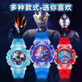 Ultraman watch kids toy boys cartoon luminous electronic watch 3-6 years old children mancero birthday gift