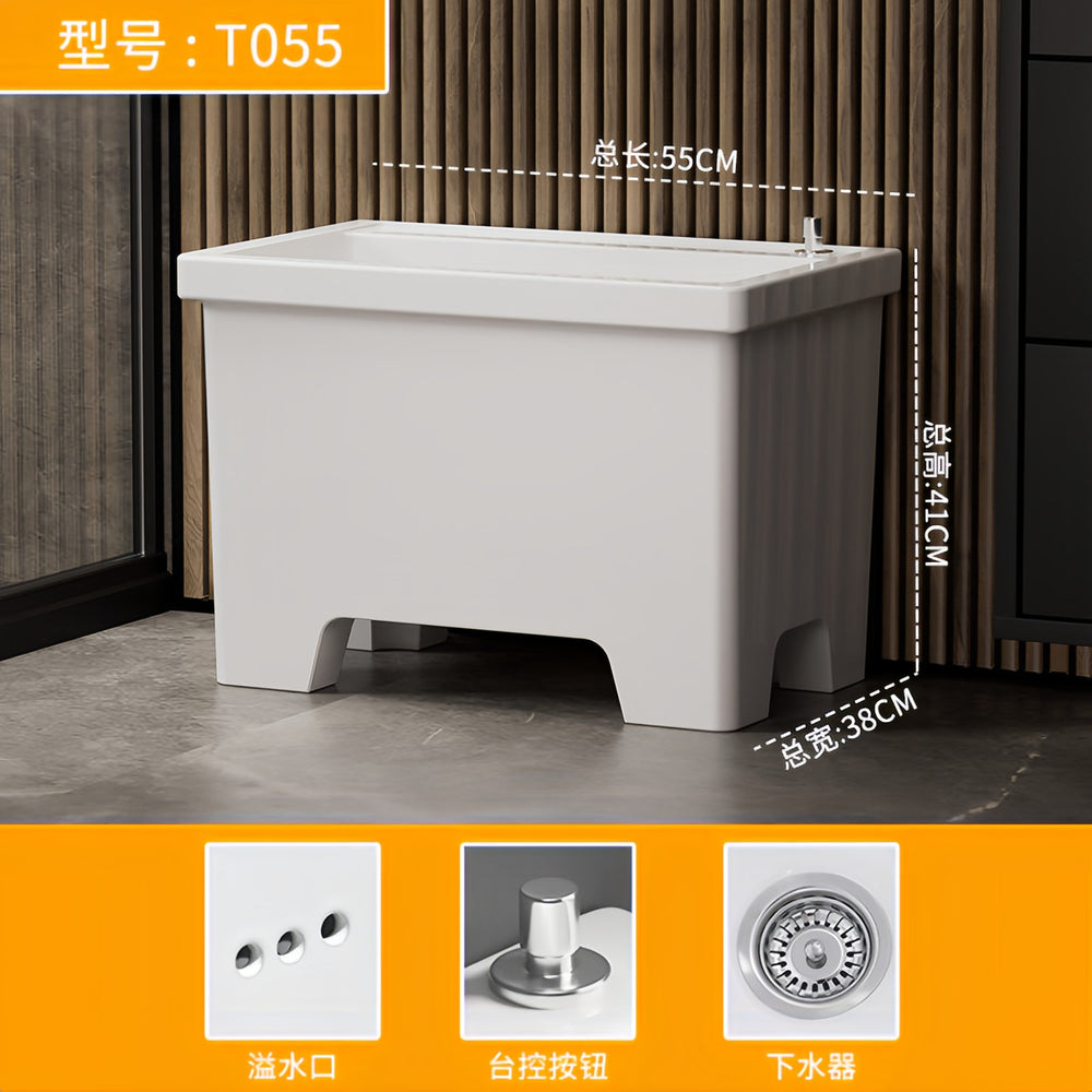 Tall ceramic balcony mop pool mop pool new arrivalfor home bathroom four-legged rectangular mop pool mop basin