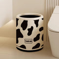 High-style trash can for home use, suitable for living rooms. modern, minimalist, and subtly luxurious design. features a swing-top lid and a straight-sided body. ideal for kitchens and bathrooms. new paper basket design