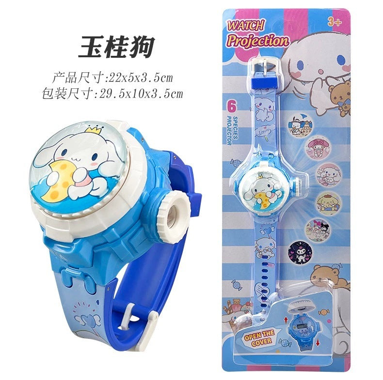 Tiktok live anime flip projector watch - avengers spider-man retractable electronic watch - kids' toy gift