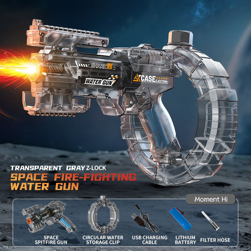 fire-breathing version of the energy-gathering ring space water gun kids water gun large-capacity fully automatic electric continuous water toy