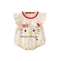 Summernew arrival jumpsuit, fashionable baby clothes, flying sleeves, butt-covering clothes, baby summer clothes, thin khaki rompers, one-piece