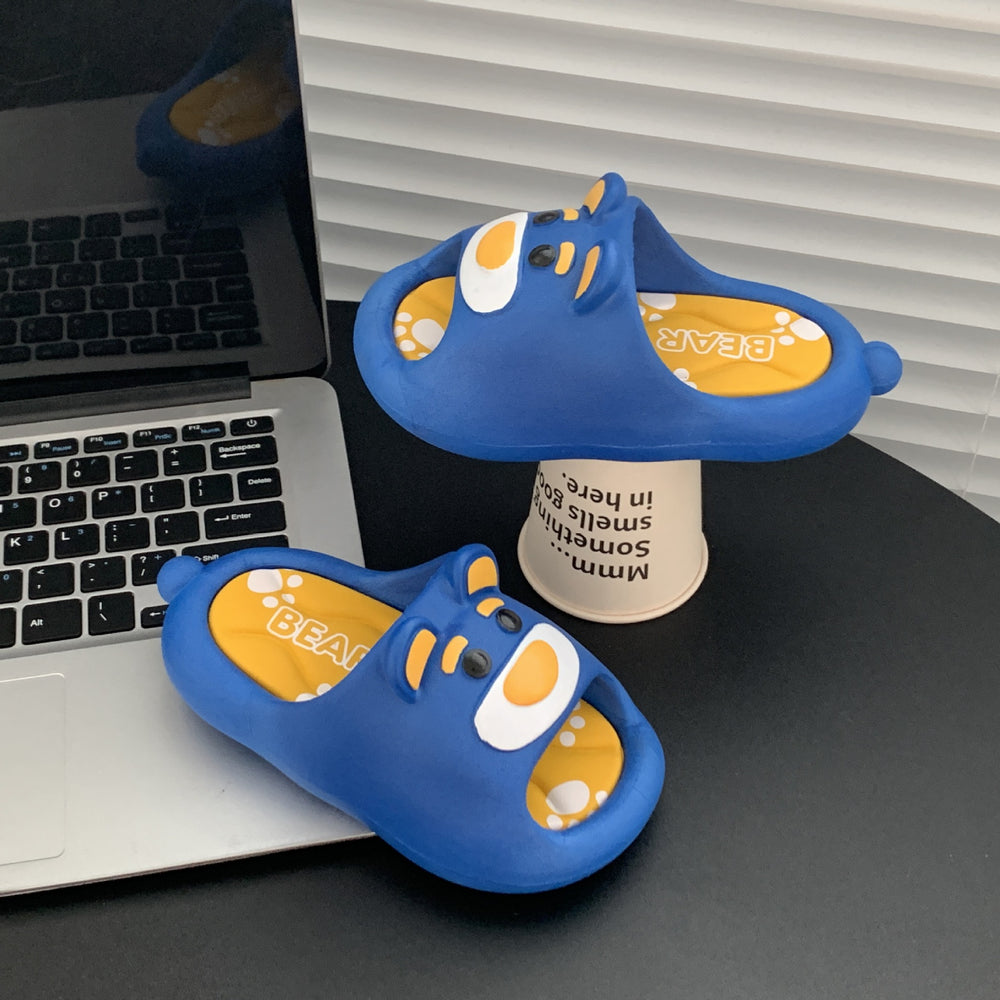 Kids' slippers - girls' summer cartoon bath slippers - baby anti-slip bathroom indoor/outdoor slides - boys' home use sandals