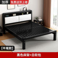 Wrought iron bed double bed for home bedroom kids small apartment single thickened reinforced iron frame bed soft package for rental room