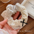 Bow tie large intestine hair tie for women, cute sweet high elastic scalp hair tie, classy summer hair tie headwear