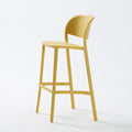 Scandinavian modern casual backrest high chair bar chair stackable outdoor cafe table stool bar chair island chair