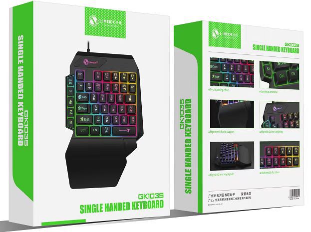 Longweishi k109 one-handed gaming mechanical keyboard gun god throne left-hand keypad mobile game external amazon