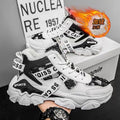 High-top men's shoes winternew arrivalfleece-linedheattech cotton shoes youth student sports casualnon-slip dad trendy shoes