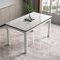 High-end for home dining table and chairs (tempered glass) casualall-in-one dining table restaurant kitchen fast food hot pot