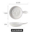 Ceramic tableware cartoon seasoning dipping dish for home bowls and chopsticks creative sauce hotel cute side dishes soy sauce wholesale