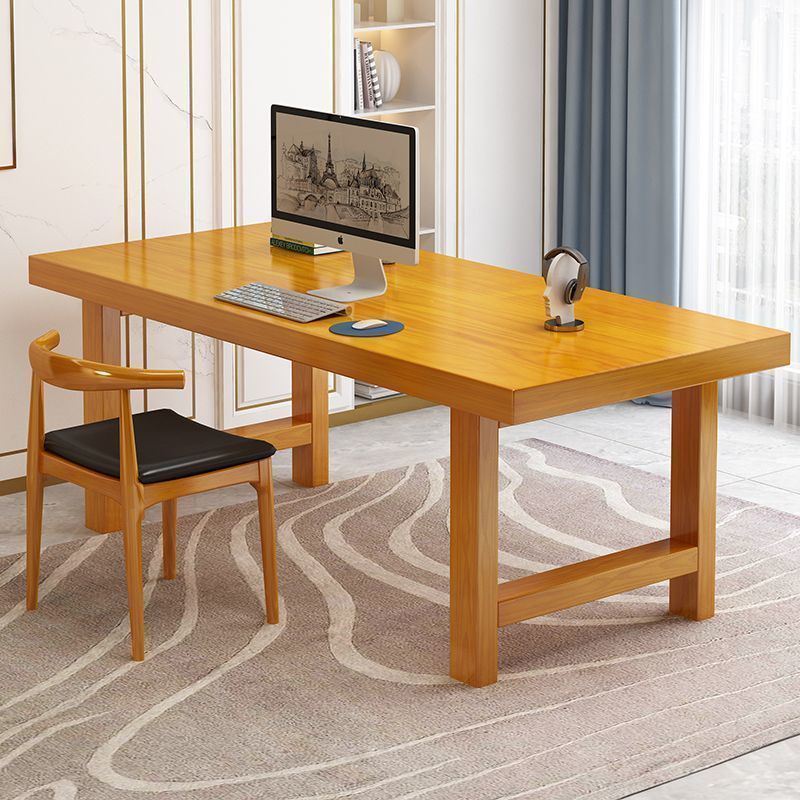 Minimalist living room modern home desktop study table solid wood table executive desk writing desk computer desk extra thick office desk