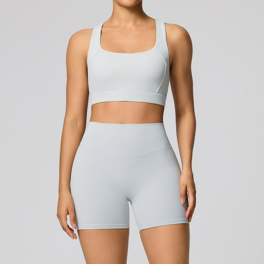 European and american summer cloud-like yoga set - tight-fitting, butt-lifting fitness outfit, two-piece gym running sportswear for women