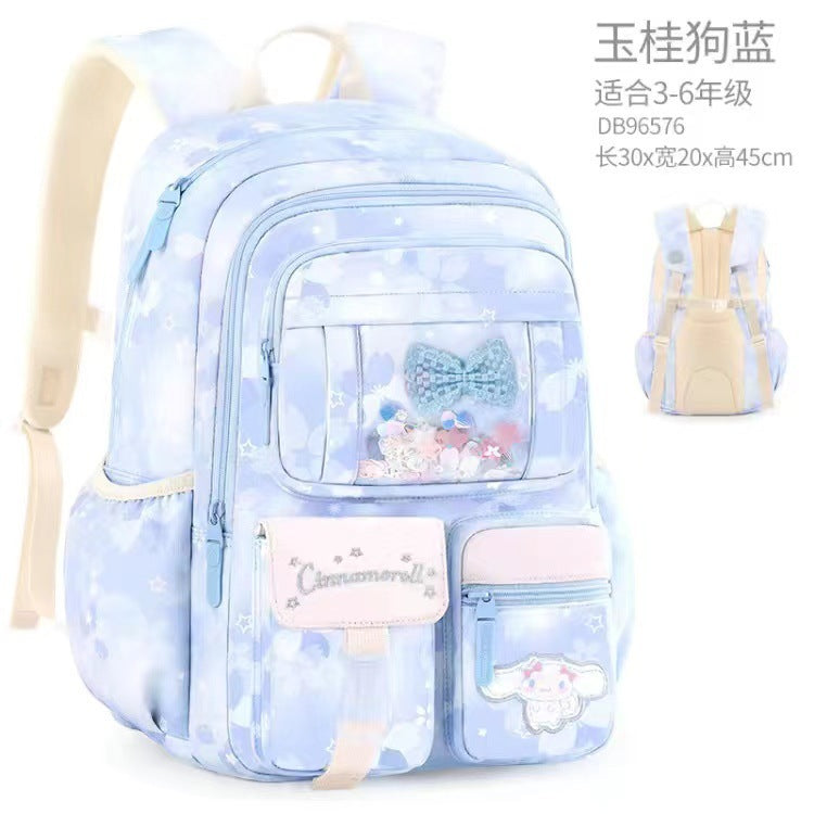 kuromi elementary school student schoolbag for girls wholesale kids large capacity backpack lightweight first, second, third to sixth storage