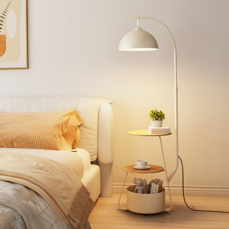 Floor lamp 2025new arrival cream style living room fishing lamp sofa side table all-in-one bedroom floor lamp table lamp