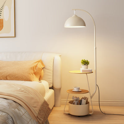 Floor lamp 2025new arrival cream style living room fishing lamp sofa side table all-in-one bedroom floor lamp table lamp
