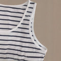 summer new arrival:  us & european cross-border tk women's color block ribbed tank dress - sleeveless