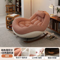 Rocking chair recliner adult sleepable living room for home casual adult sofa eggshell balcony lazy chair
