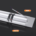 Super bright led strip light energy-saving fluorescent lamp complete all-in-one strip office lamp for home three-proof purification lamp tube