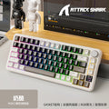 Attack shark x85pro tri-mode rgb bluetooth wireless illuminated customizable hot-swappable mechanical keyboard with display